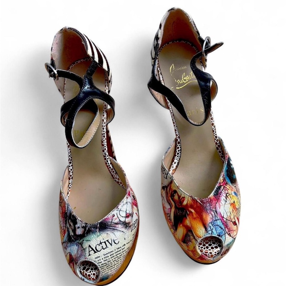 Stylish Multicolor Platform Heels - image 4